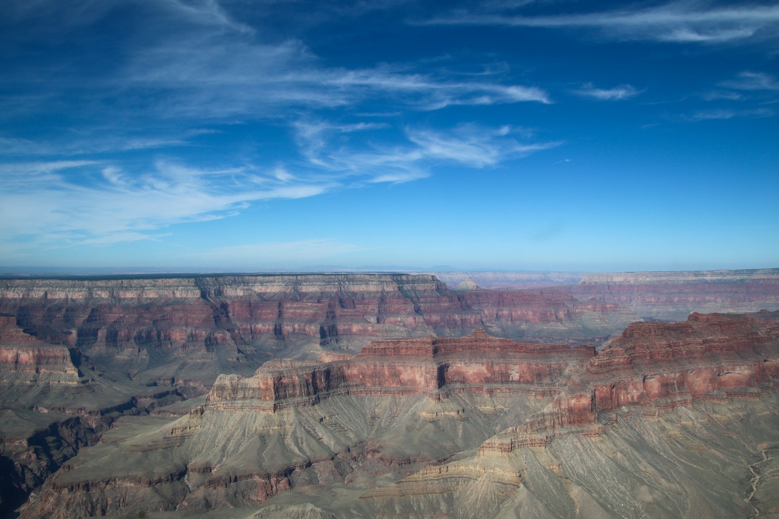 Deep canyon walls lit by the last of the evening sun